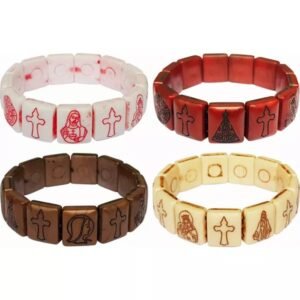 PULSEIRA PLÁSTICO ENVELHECIDO COM SANTOS