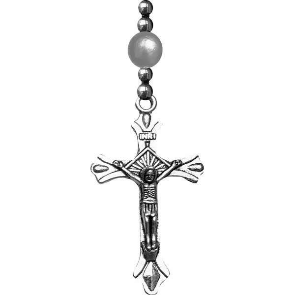 TERÇO PÉROLA 8MM IMPORTADO CORDÃO