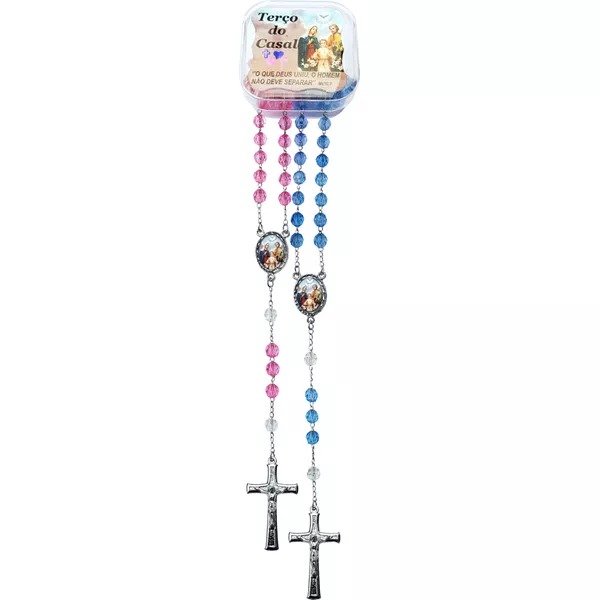 TERÇO DO CASAL ACRÍLICO