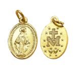 MEDALHA MILAGROSA DOURADA PEQUENA