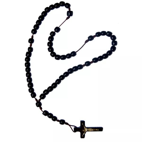 TERÇO DE MADEIRA PESCOÇO ELÁSTICO