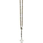 TERÇO MADEIRA SÃO MIGUEL COM CRUZ VAZADA