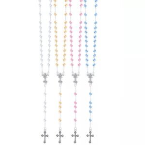 TERÇO PÉROLA 4 MM COM CÁLICE