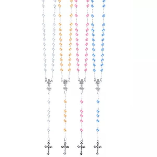 TERÇO PÉROLA 4 MM COM CÁLICE