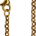 CORRENTE AÇO INOX DOURADA 316L 58CM