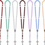 TERÇO ACRÍLICO 6MM COM TRIÂGULO RESINADO CORDÃO