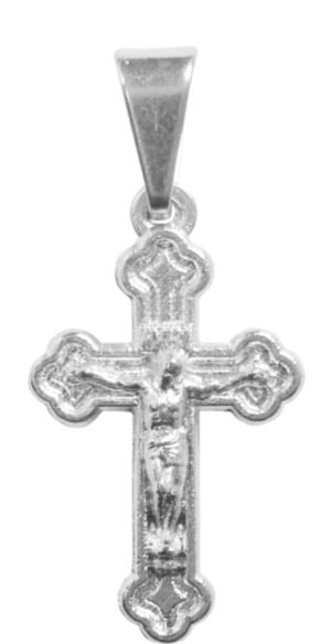 CRUCIFIXO ROMANO PRATEADO PEQUENO