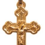 CRUCIFIXO ROMANO DOURADO PEQUENO