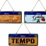 PLACA MDF COM MENSAGENS - CARRO