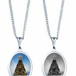 CORRENTE COM MEDALHA AÇO INOX NOSSA SENHORA APARECIDA