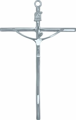 CRUCIFIXO  ESTILIZADO 18,5X11,5CM PRATEADO