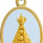 MEDALHA NOSSA SENHORA APARECIDA RESINADA 2,5X1,5CM