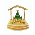 MINI PRESÉPIO CABANA BASE RESINA