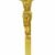CRUCIFIXO METAL DOURADO COM BASE 26,5CM