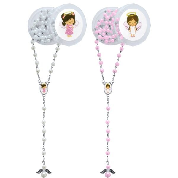 TERÇO PÉROLA 6MM INFANTIL MENINA