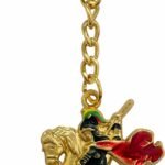 CHAVEIRO SÃO JORGE DOURADO COLORIDO