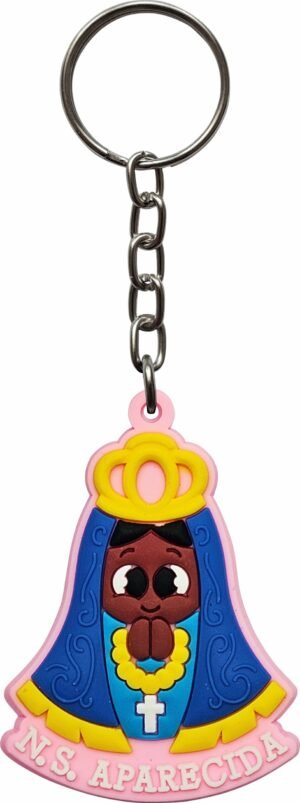 CHAVEIRO NOSSA SENHORA APARECIDA EMBORRACHADO ROSA