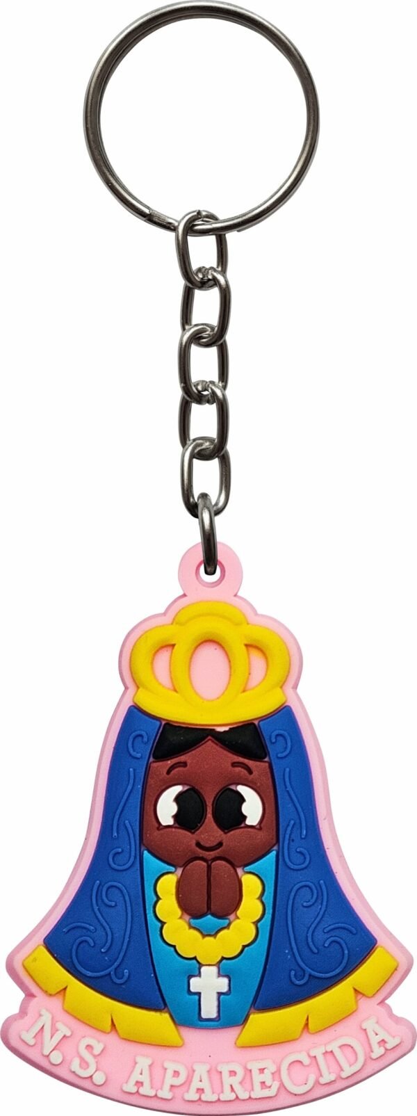 CHAVEIRO NOSSA SENHORA APARECIDA EMBORRACHADO ROSA