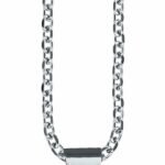 CORRENTE COM MEDALHA AÇO INOX - PAI NOSSO