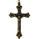 CRUCIFIXO ROMANO OURO VELHO