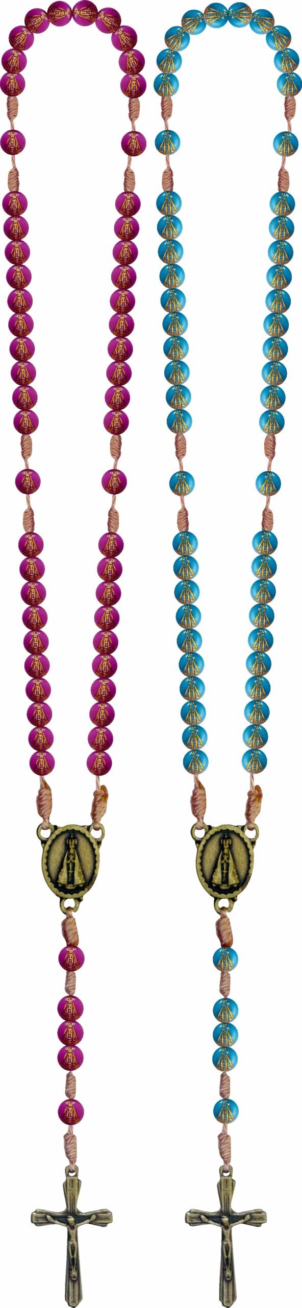 15308680496-td-09.jpg TERÇO BOLINHA COM IMAGEM DE N. SENHORA APARECIDA 8MM