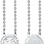 ESCAPULÁRIO SÃO BENTO VAZADO AÇO INOX