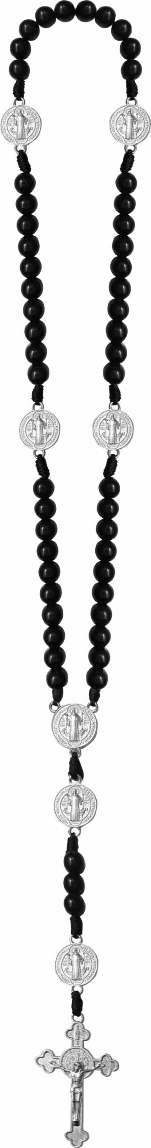 15323146619-td-115.jpg TERÇO SÃO BENTO 6MM COM MEDALHA NO PAI NOSSO