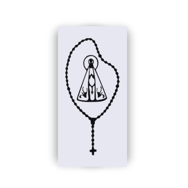 ADESIVO TERÇO NOSSA SENHORA APARECIDA PEQUENO