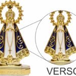 IMAGEM NOSSA SENHORA APARECIDA DOURADA COROA COM ADESIVO