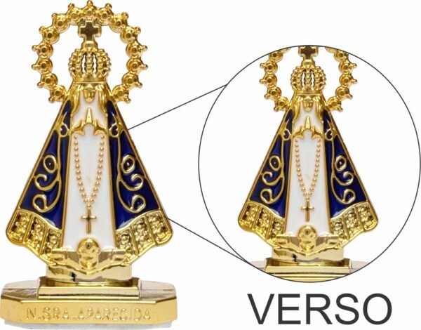 15334317131-im-13.jpg IMAGEM NOSSA SENHORA APARECIDA DOURADA COROA COM ADESIVO