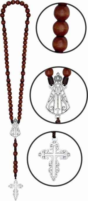 15343280902-tm-22.jpg TERÇO MADEIRA NOSSA SENHORA APARECIDA VAZADO