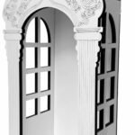 CAPELA VITRAL ORATÓRIO PARA IMAGEM DE 20CM