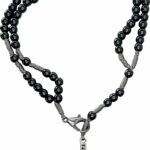 TERÇO PULSO HEMATITA NOSSA SENHORA APARECIDA STRASS