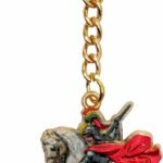 CHAVEIRO SÃO JORGE COLORIDO ESCURO