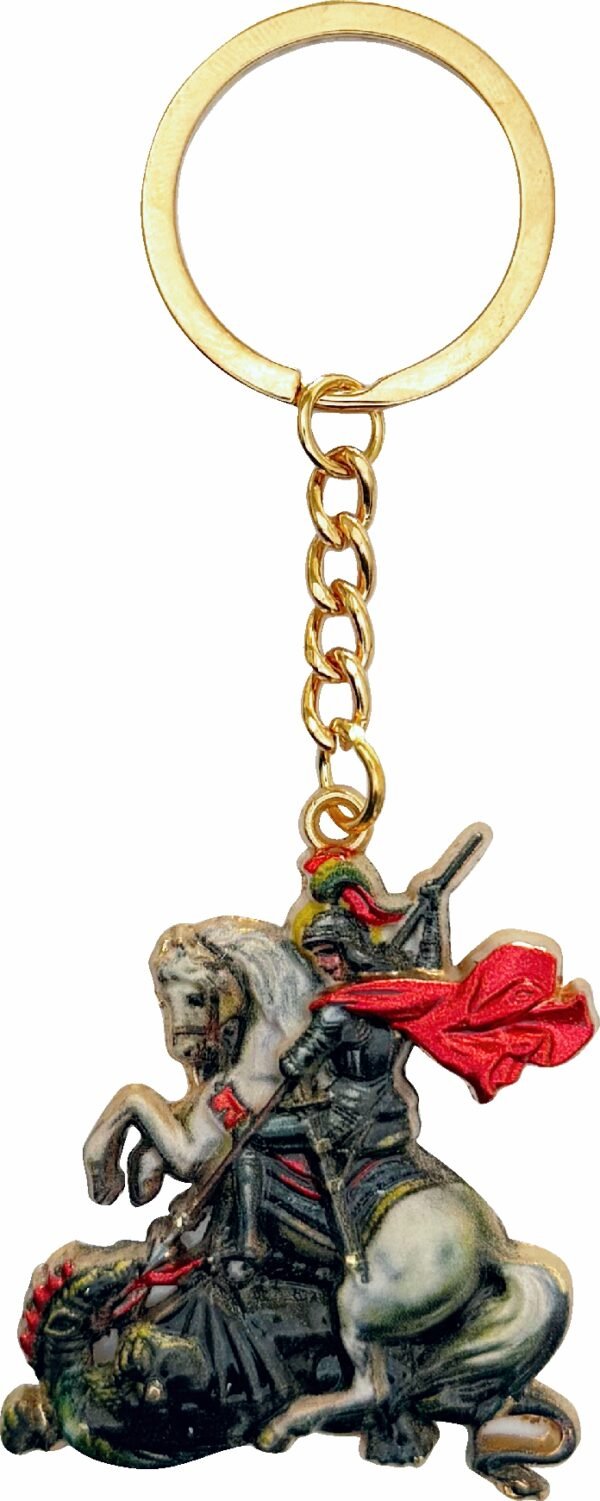 CHAVEIRO SÃO JORGE COLORIDO ESCURO