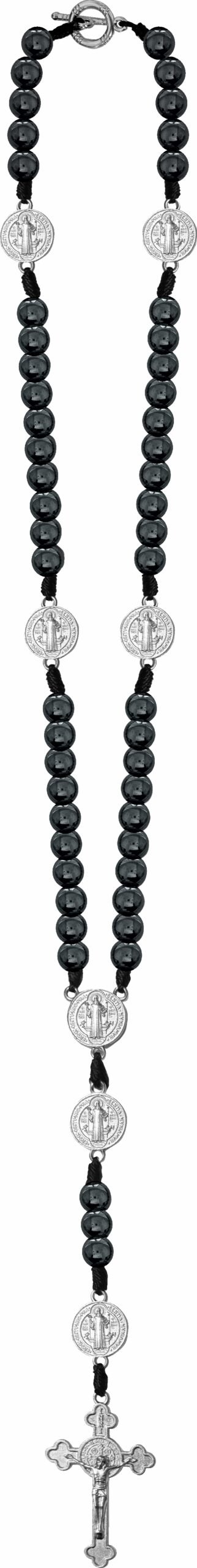 15382486275-td-116.jpg TERÇO PESCOÇO SÃO BENTO MEMATITA 8MM COM MEDALHA NO PAI NOSSO