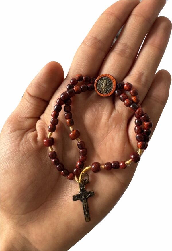 TERÇO PULSO MADERA SÃO BENTO APLIQUE (P104)