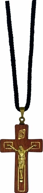 CORDÃO COM CRUZ ROGAI POR NÓS