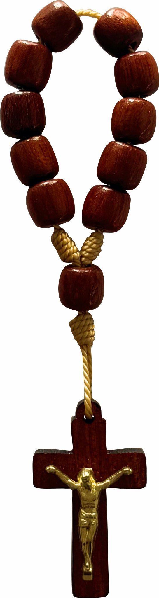 DEZENA DE MADEIRA COM CRISTO