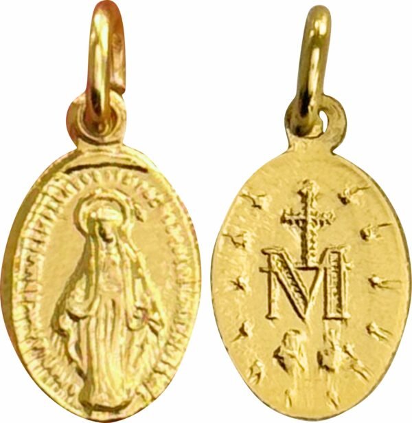 MEDALHA MILAGROSA DOURADA PEQUENA