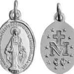 MEDALHA MILAGROSA PRATEADA MEDIA