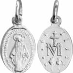 MEDALHA MILAGROSA PRATEADA PEQUENA