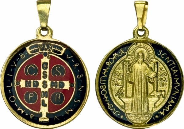 MEDALHA SÃO BENTO RESINADA 22 MM