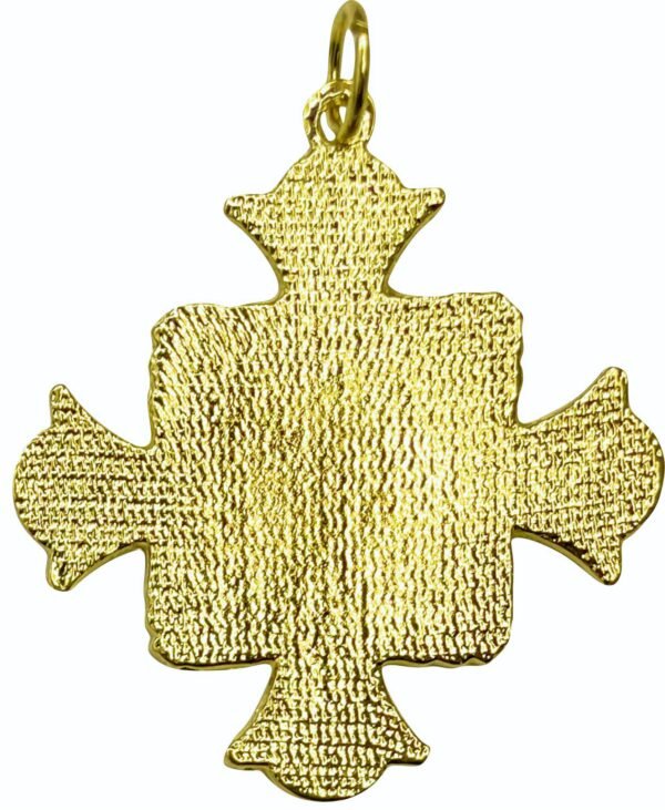 CRUZ MEDALHA DO APOSTOLADO DOURADA