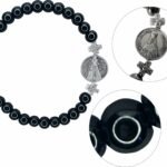 PULSEIRA NOSSA SENHORA  APARECIDA HEMATITA 6MM