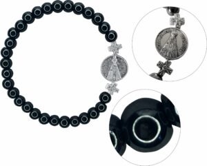 PULSEIRA NOSSA SENHORA  APARECIDA HEMATITA 6MM