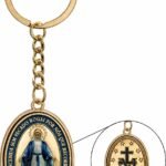 CHAVEIRO NOSSA SENHORA DAS GRAÇAS OVAL COLORIDO