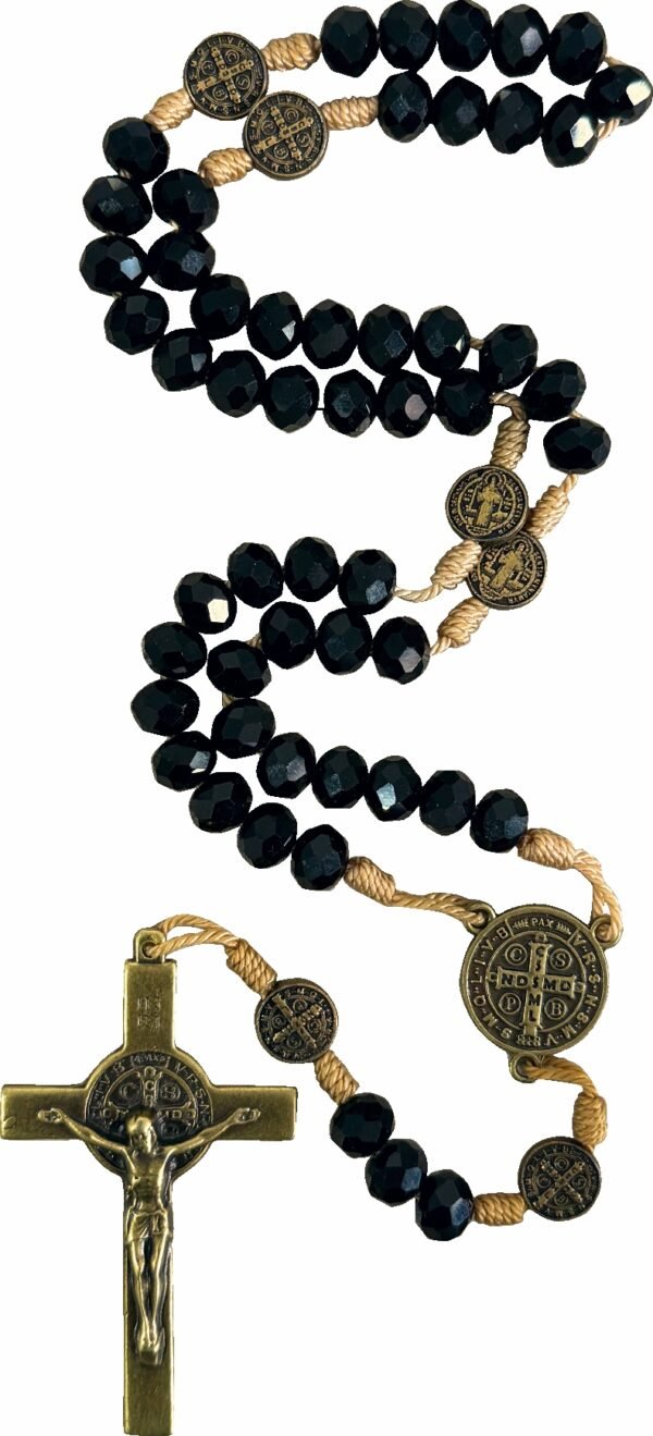 15396081338-foto-05.jpg TERÇO SÃO BENTO CRISTAL 10MM