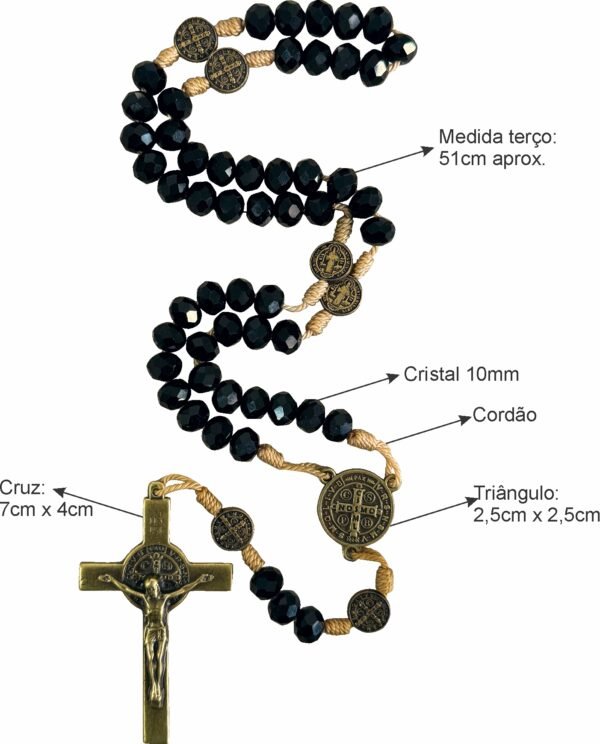 15396081358-foto-02.jpg TERÇO SÃO BENTO CRISTAL 10MM