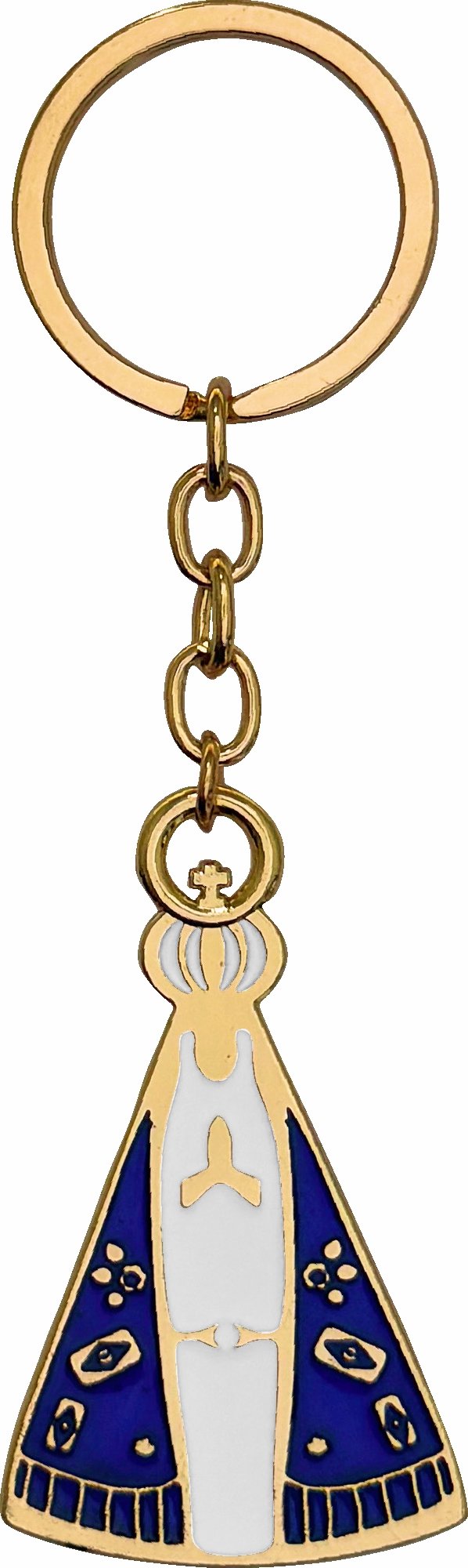 15399578939-ch-35.jpg CHAVEIRO NOSSA SENHORA APARECIDA FUNDO BRANCO